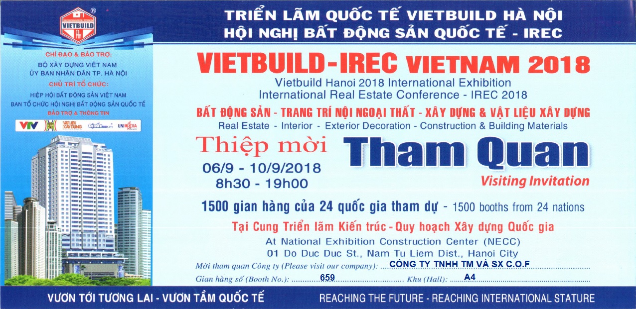 Sơn GORI tham gia triển lãm Vietbuild Hà Nội từ 6-10/9/2018